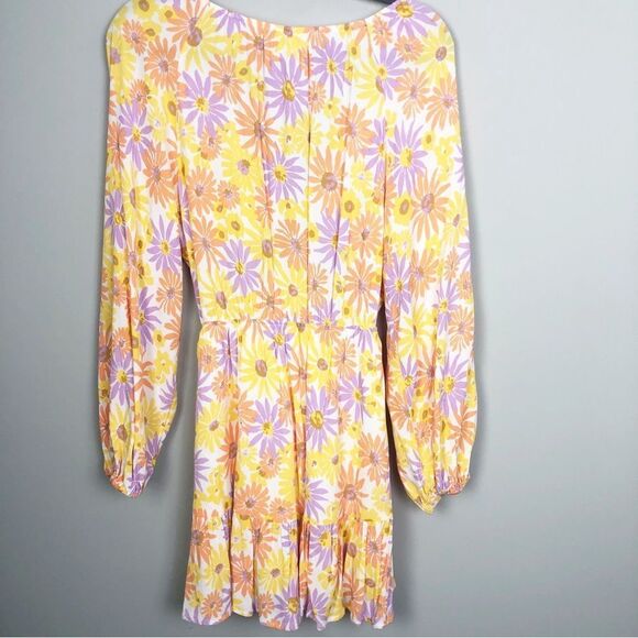 L*SPACE | Feelin’ Fine Cutout Mini Dress in Oopsie Daisy Print Women’s Size M - Picture 9 of 14